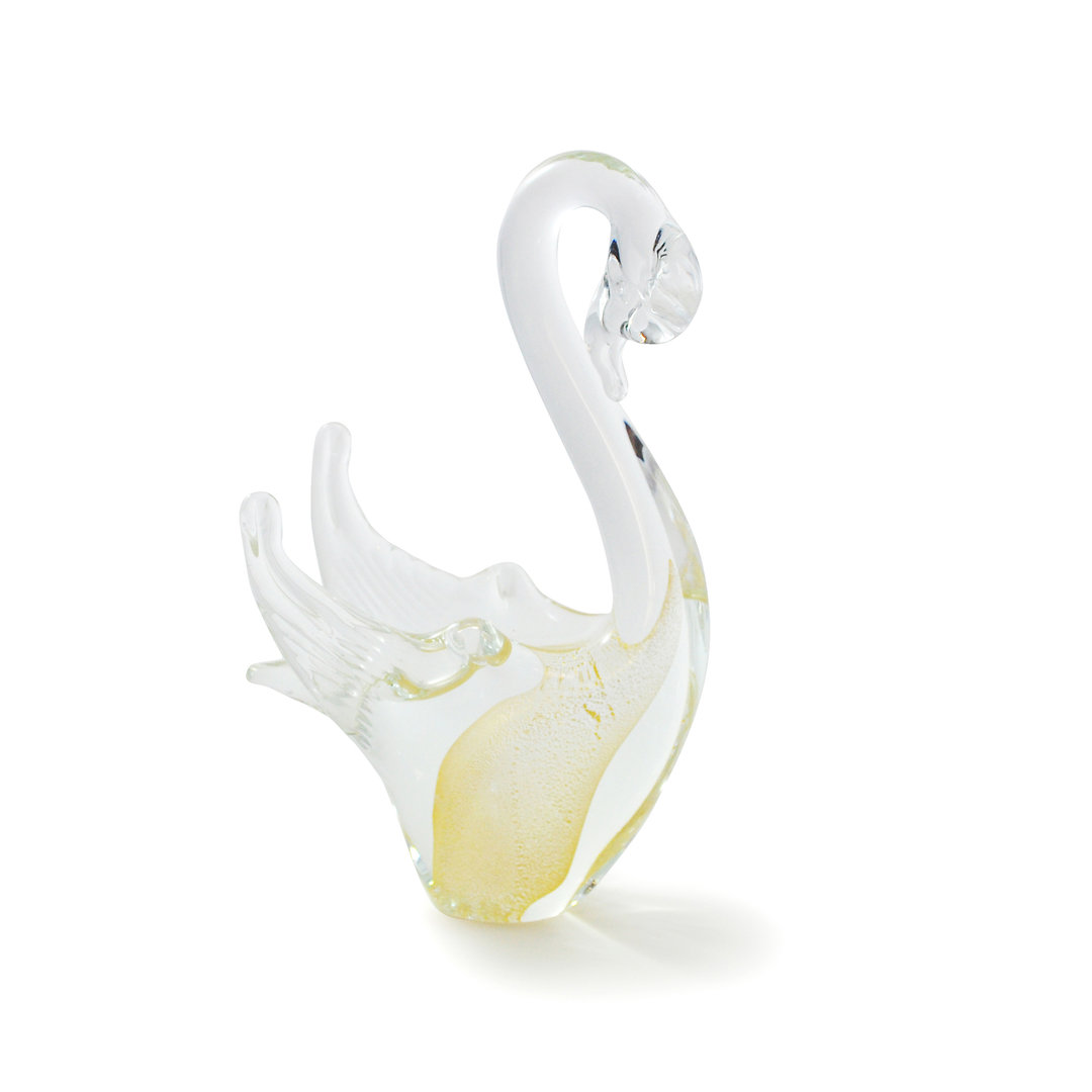 Cigno in vetro di Murano