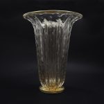 Vaso Cristallo Oro in vetro di Murano