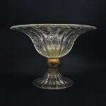 Coppa Larga Cristallo Oro in vetro di Murano