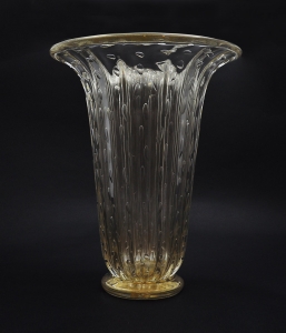 Gold crystal vase